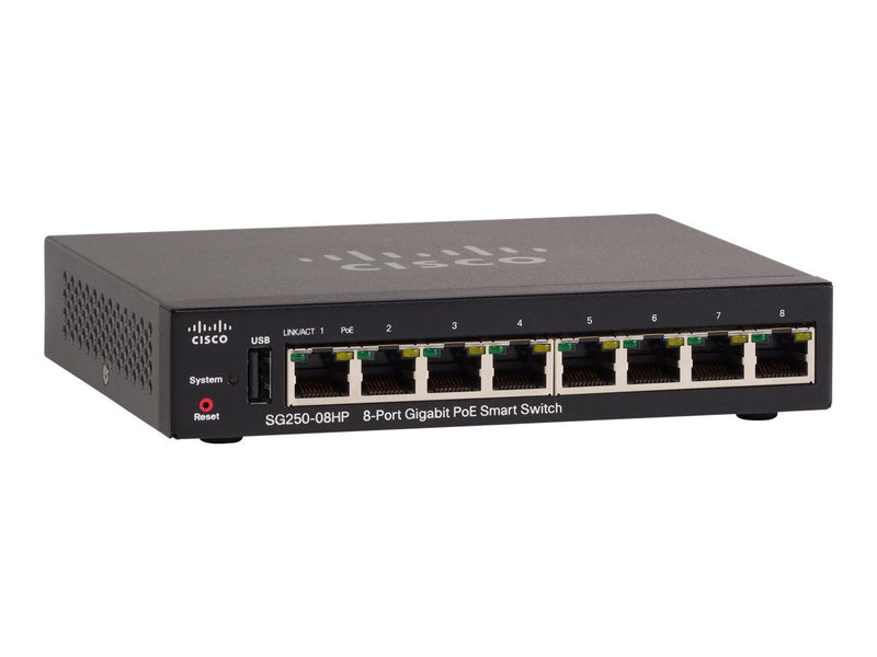 Cisco 8-Port Gigabit Switch – PoE+ für einfache Netzwerke