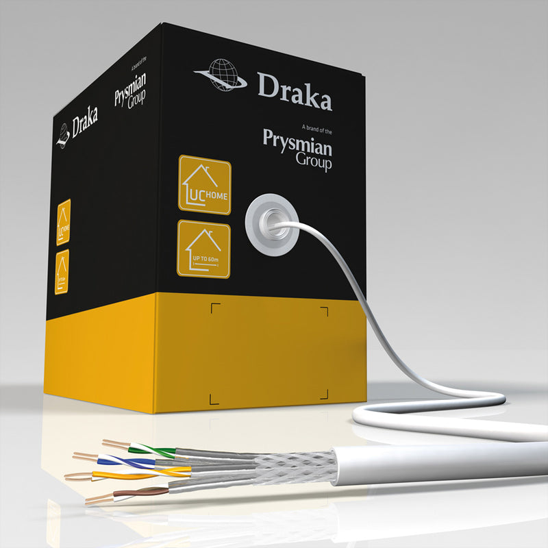 Draka Netzwerkkabel Cat.7 – 350 m, halogenfrei, robust