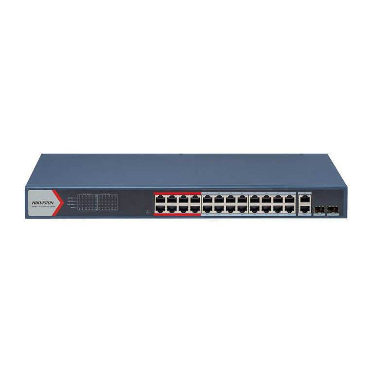 Hikvision Managed Switch – 24 PoE+ Anschlüsse, Rack-montierbar