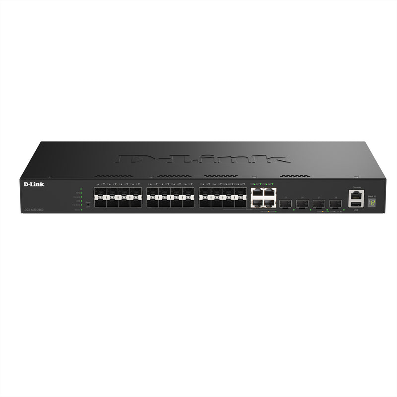 D-Link Netzwerkswitch – 28 Ports, Gigabit Ethernet
