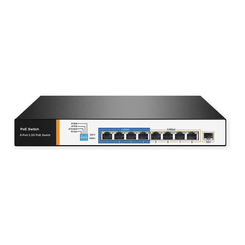VALUE Netzwerk-Switch – 8 PoE+ Ports, 10 GbE Uplink