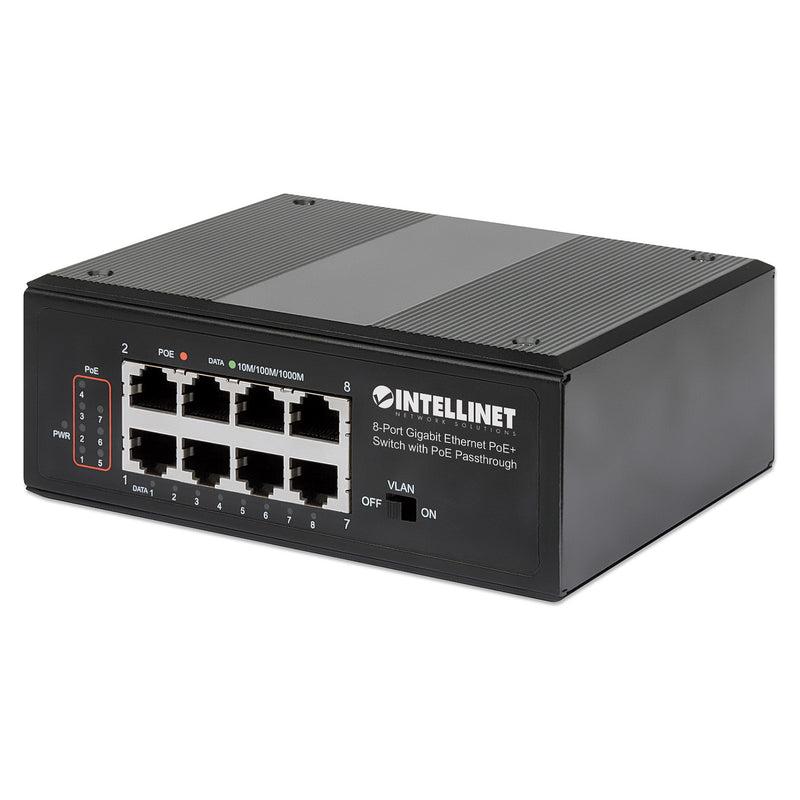 Intellinet 8-Port Gigabit Switch – PoE+ für einfache Netzwerkverbindungen