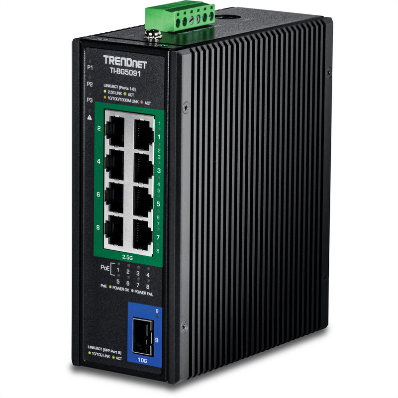 TRENDnet 9-Port Netzwerk-Switch – 2.5G, PoE++ Unterstützung