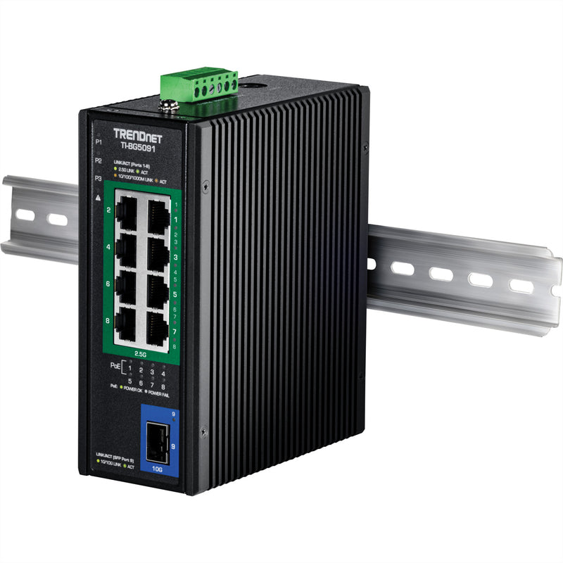 TRENDnet 9-Port Netzwerk-Switch – 2.5G, PoE++ Unterstützung