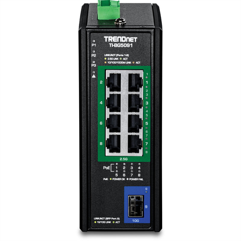 TRENDnet 9-Port Netzwerk-Switch – 2.5G, PoE++ Unterstützung
