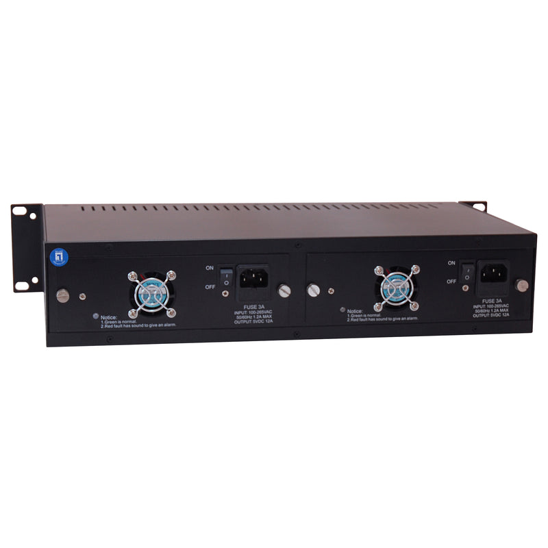 LevelOne Media Converter Chassis – 14 Steckplätze, Rack-montierbar