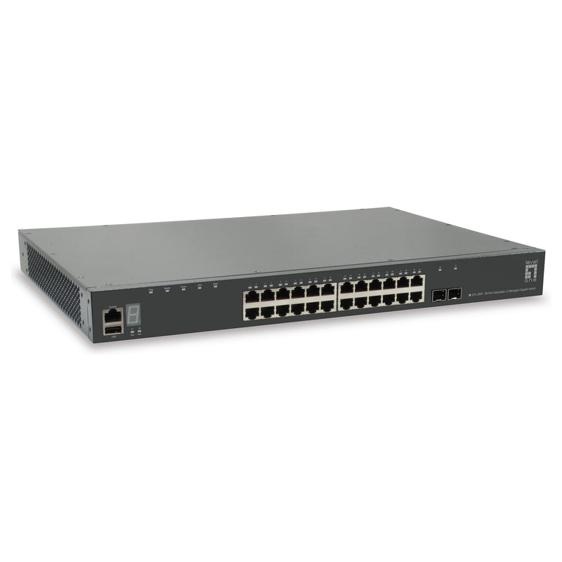LevelOne 28-Port Netzwerk-Switch – Gigabit Ethernet, verwaltbar