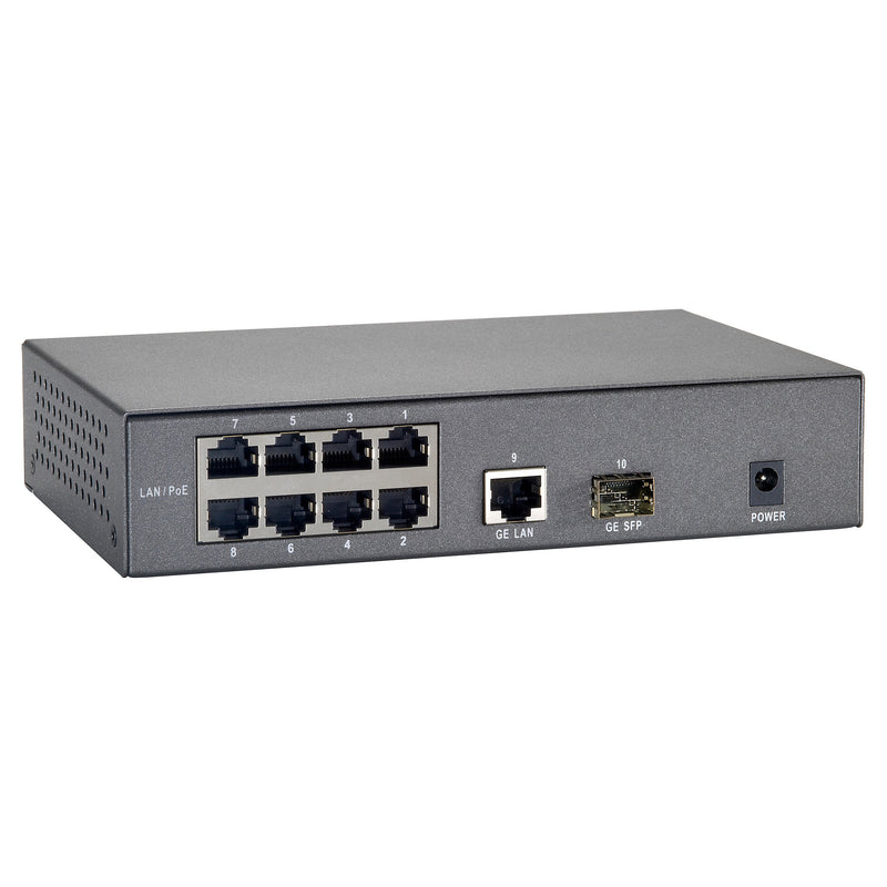 LevelOne PoE Switch – 10 Anschlüsse, Energie für Geräte