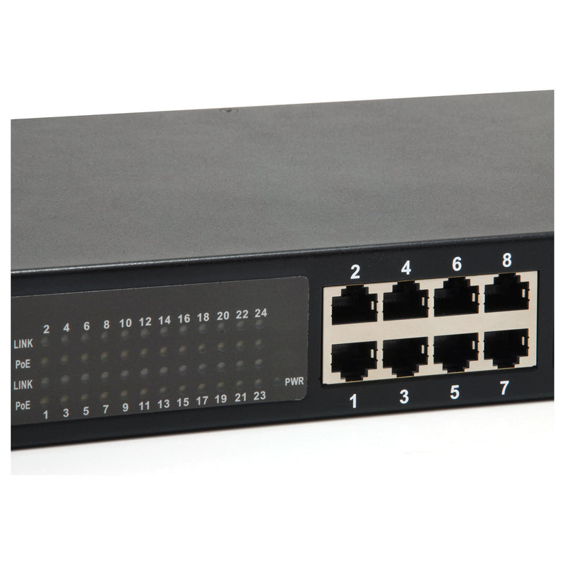 LevelOne Netzwerk-Switch – 24 Ports, PoE+ für einfache Stromversorgung