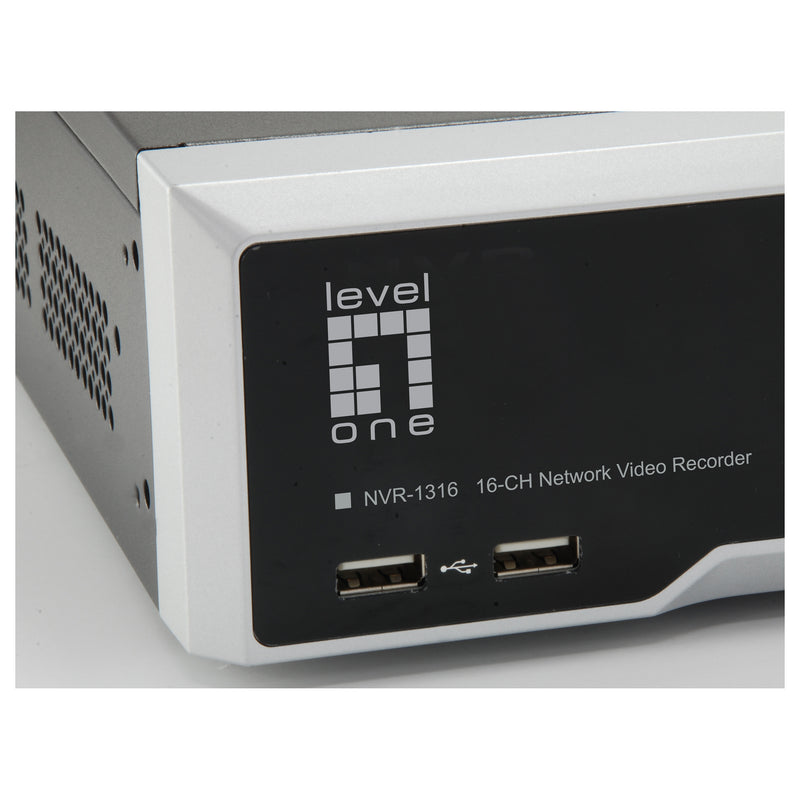 LevelOne Netzwerk-Videorekorder – 16 Kameras, einfache Web-Bedienung
