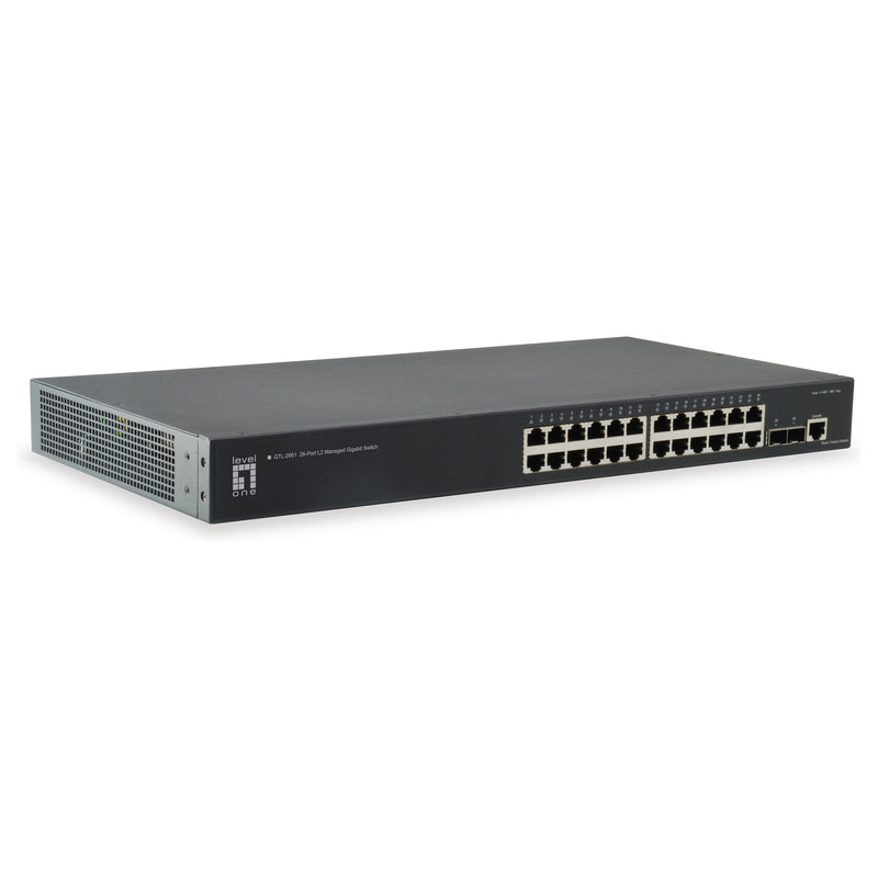 LevelOne Ethernet-Switch – 26 Anschlüsse, Gigabit-Geschwindigkeit