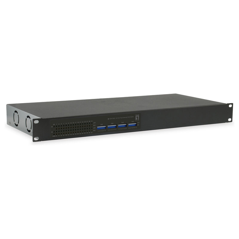 LevelOne Netzwerk-Switch – 32 PoE-Anschlüsse, Rack-montierbar
