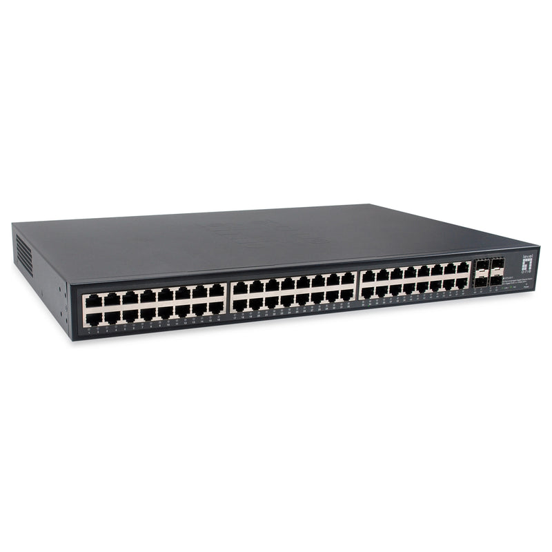LEVELONE Netzwerk-Switch – 48 Ports, 10 Gb SFP+