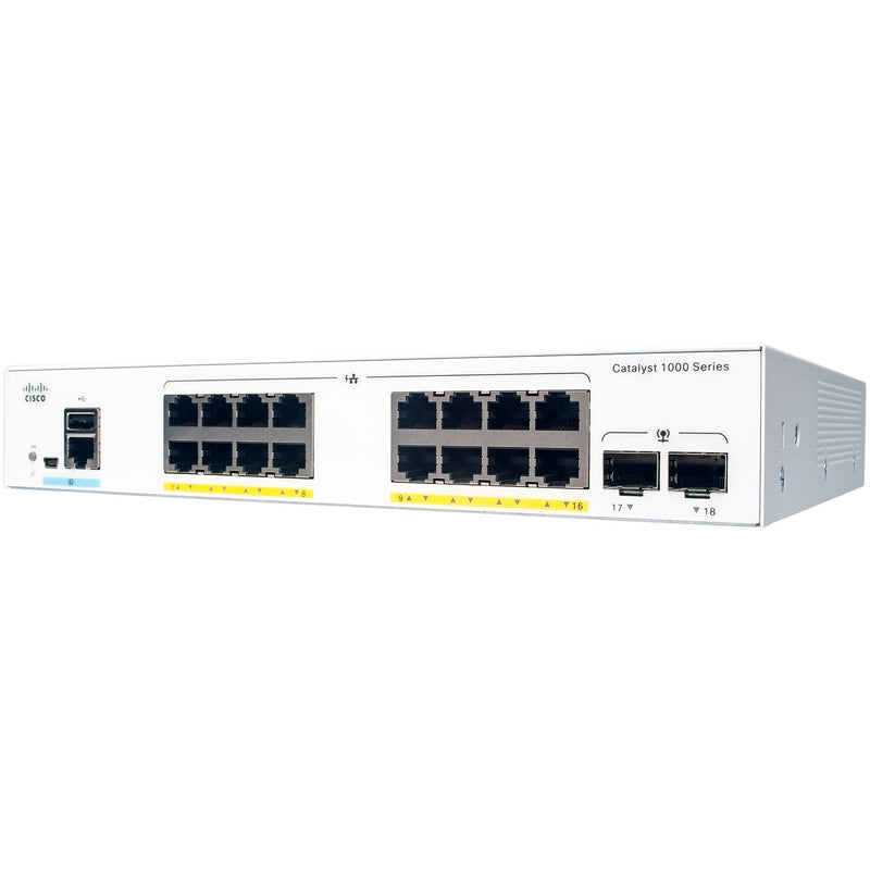 Cisco Netzwerk-Switch – 16 Anschlüsse, PoE+ für kleine Unternehmen
