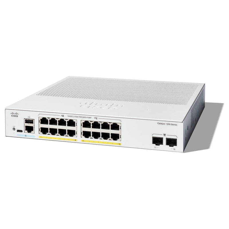 Cisco Netzwerk-Switch – 16 Ports, PoE+ für kleine Unternehmen