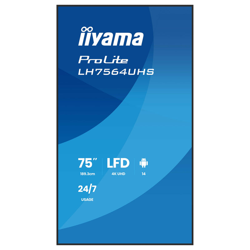 Iiyama 75" 4K Monitor – Großes Display für klare Bilder