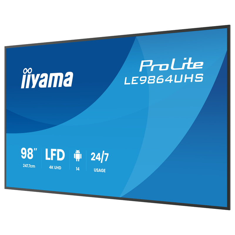 Iiyama 98" Digital Signage Display – 4K-Auflösung, Android OS