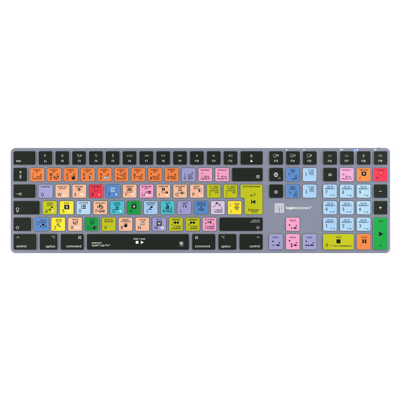 Logic-Keyboard Büro-Tastatur – Bluetooth & Kabel, Deutsche QWERTZ