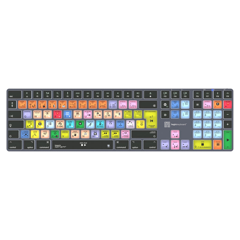 Logic-Keyboard Büro-Tastatur – Bluetooth & Kabel, Deutsche QWERTZ