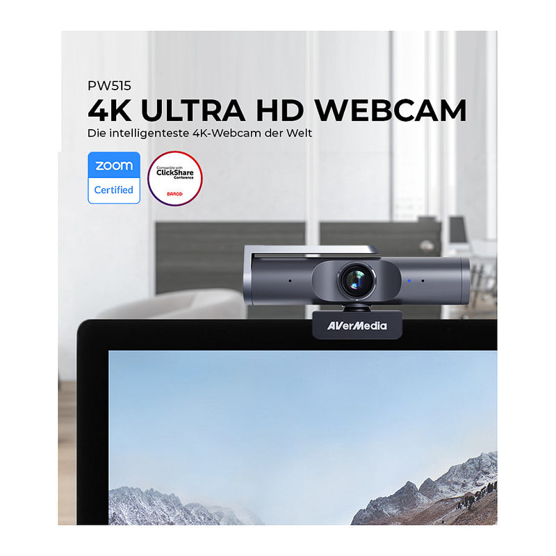 AverMedia Webcam – 4K HDR für klare Videoanrufe