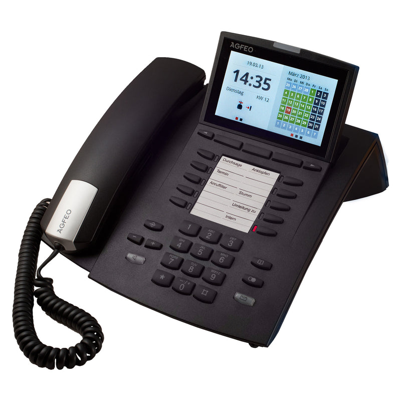 Agfeo Systemtelefon ST45 – Großes Farbdisplay, Konferenzfähig