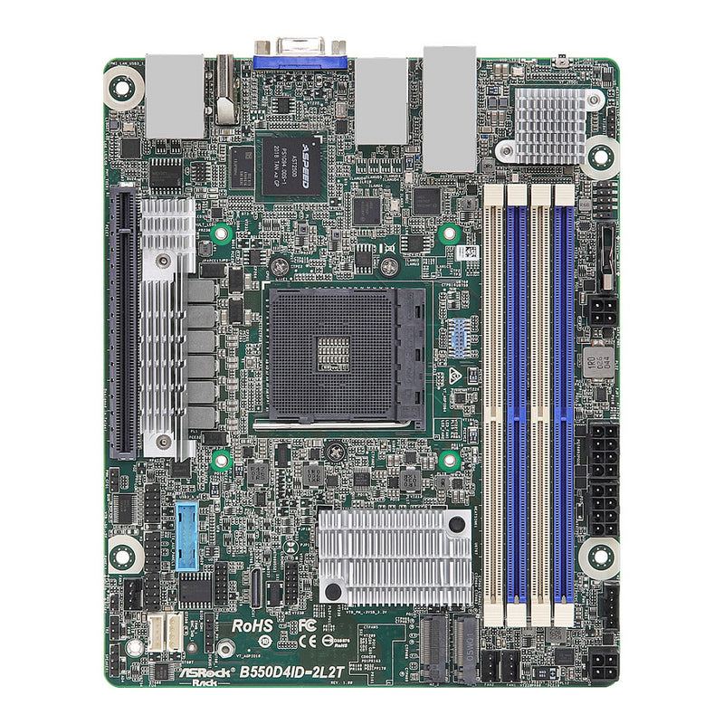 ASROCK Mini-ITX Motherboard – AMD B550, 4 Netzwerkanschlüsse