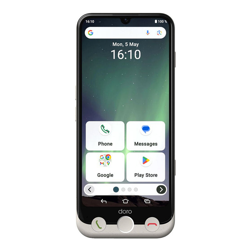 Doro Aurora A30 Smartphone – Einfach zu bedienen, inkl. Wireless Charger
