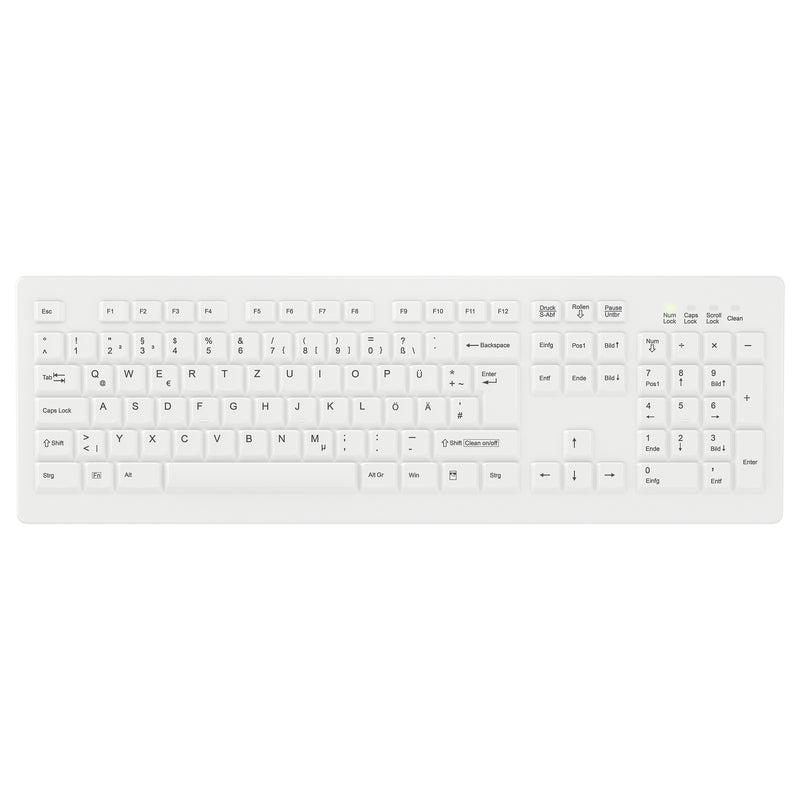 Contour Kabellose Tastatur – Hygienisches Design, Deutsches Layout