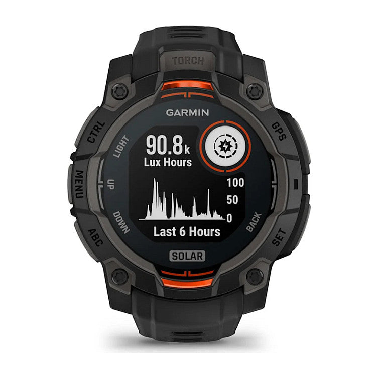 Garmin Instinct 3 Solar Smartwatch – Solarenergie, robustes Design