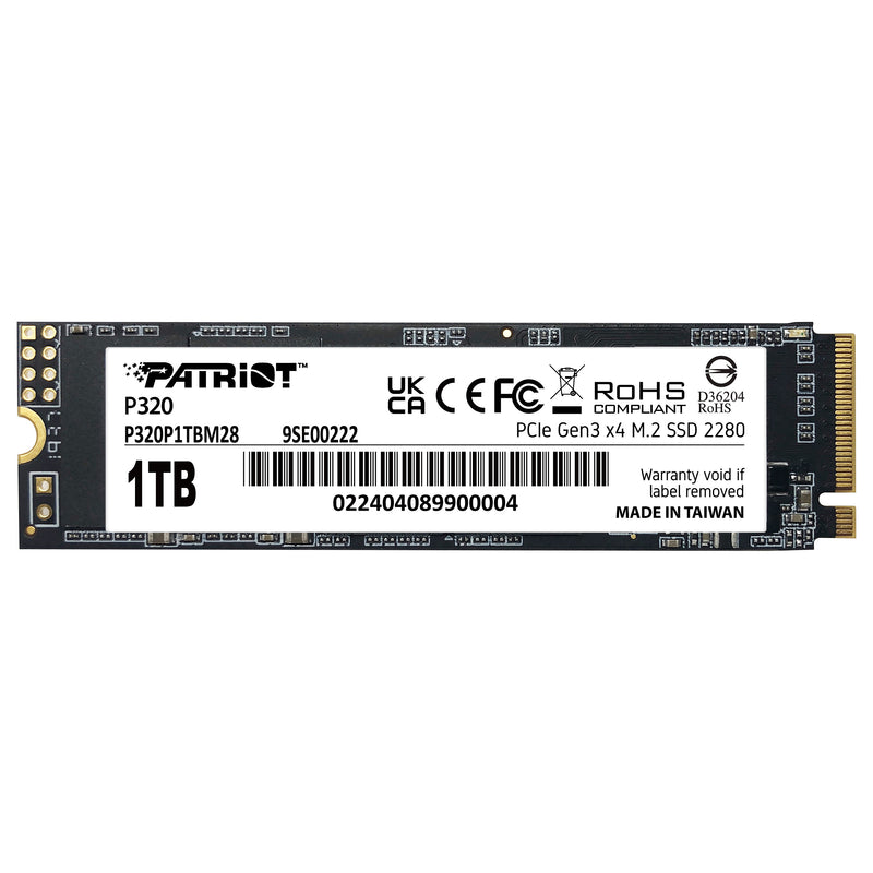 Patriot P320 SSD – 1 TB Speicher, schnelle PCIe-Verbindung