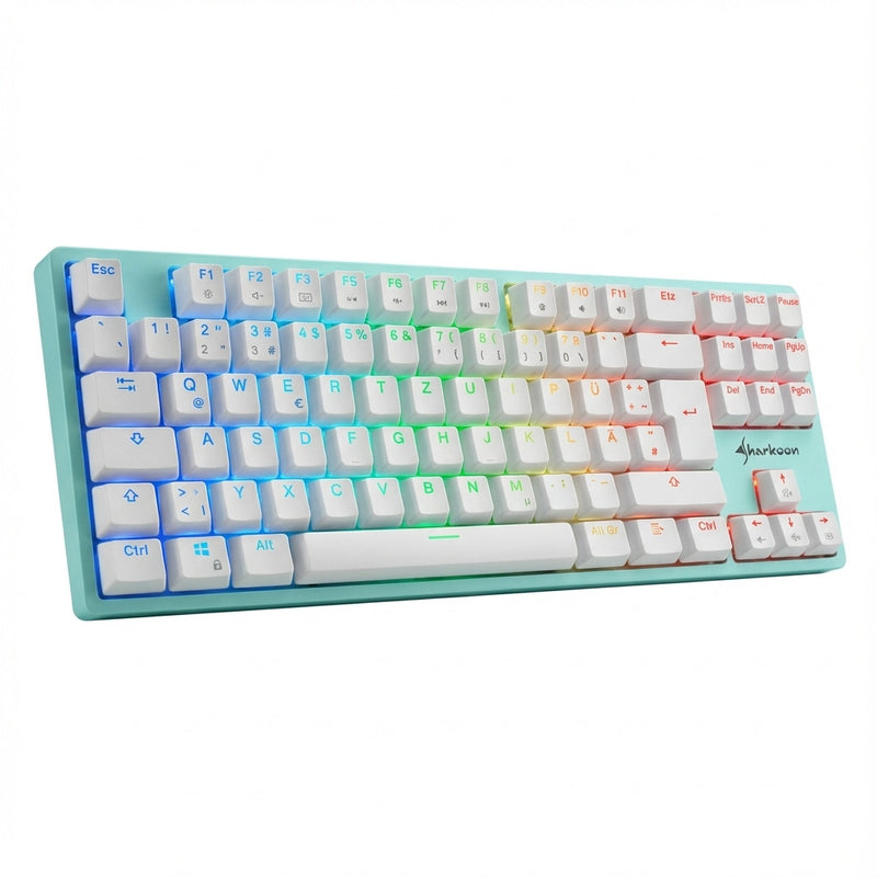 SHARKOON Gaming-Tastatur – RGB-Beleuchtung, leise Tasten