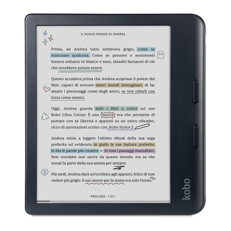 Kobo Libra eBook-Reader – 7" Farbdisplay, 32 GB Speicher