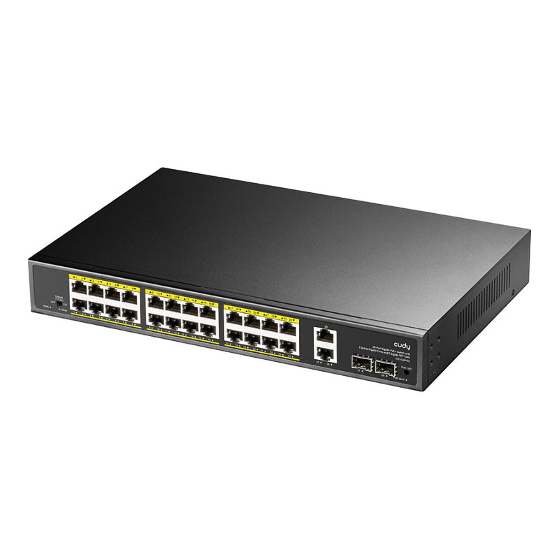 Cudy Netzwerk-Switch – 24 PoE-Anschlüsse, Rack-montierbar