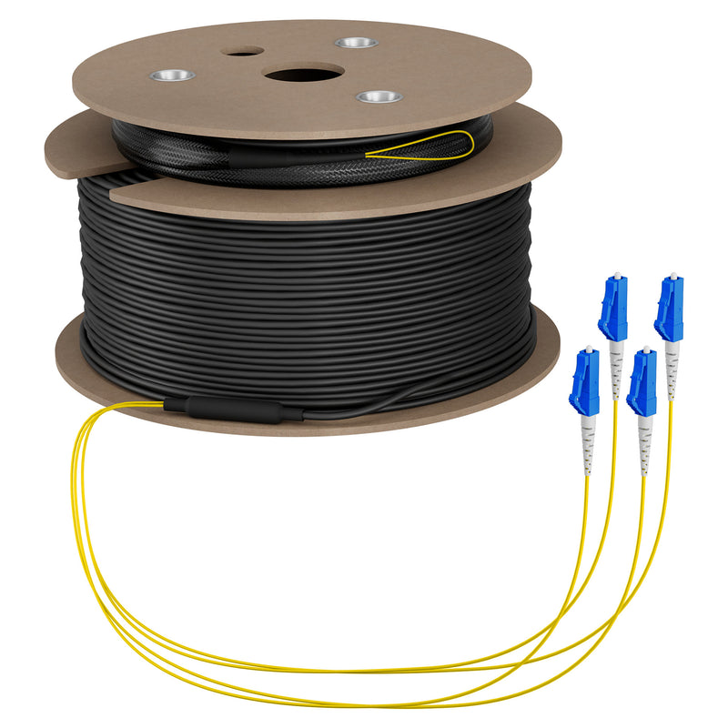 EFB Elektronik Glasfaserkabel – 160 m, 4x LC-Stecker