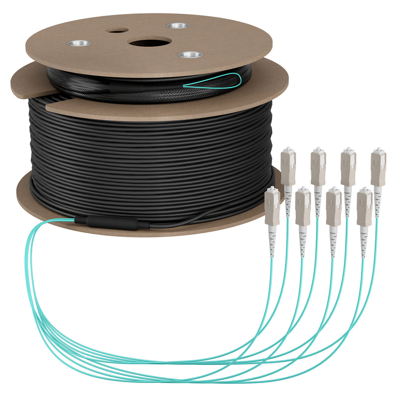 EFB Elektronik Glasfaser-Trunkkabel – 90 m, OM3, halogenfrei
