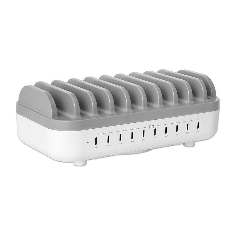 Manhattan USB-Ladestation – 10 Ports, 200 W Leistung