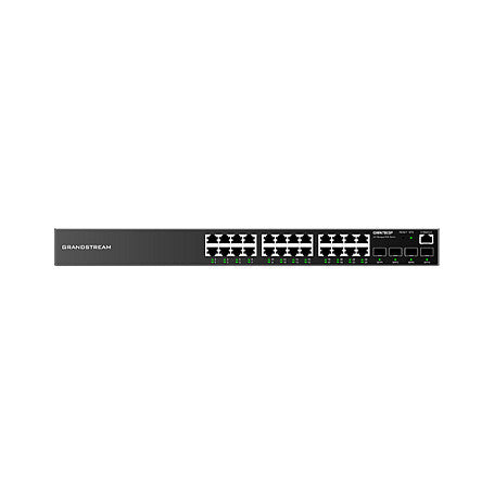 Grandstream Netzwerk-Switch – 24 Anschlüsse, PoE+ Unterstützung