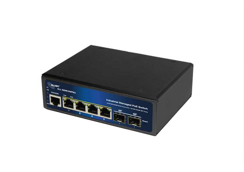 ALLNET Netzwerk-Switch – 8 Ports, PoE-Unterstützung
