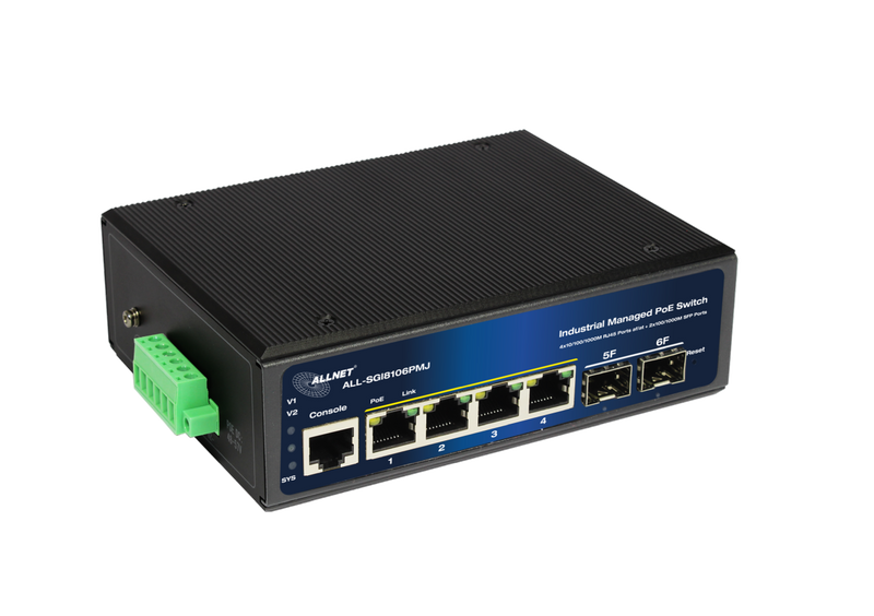 ALLNET Netzwerk-Switch – 8 Ports, PoE-Unterstützung