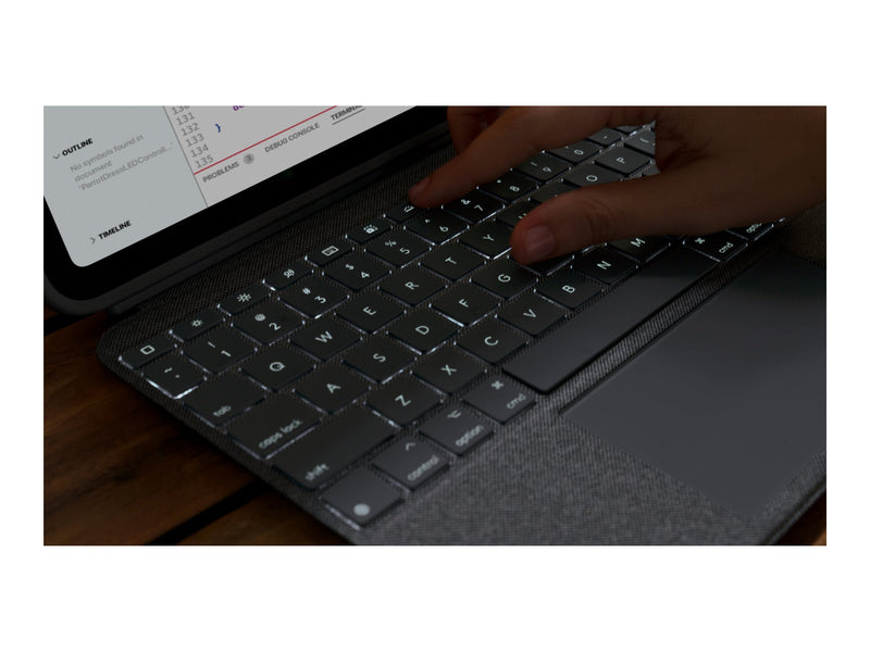 Logitech Combo Touch – Tastaturhülle mit Trackpad für iPad