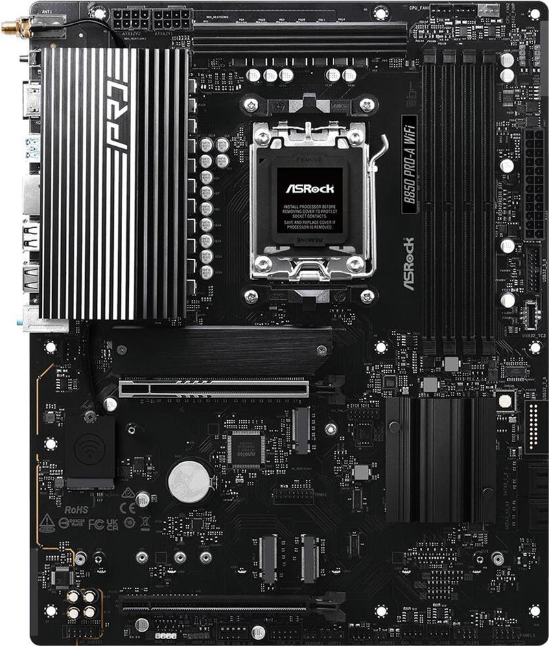 ASROCK Motherboard – WiFi, USB-C, für Ryzen-Prozessoren