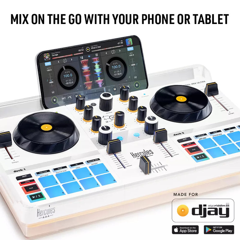 Hercules DJ-Regler – Bluetooth, Batteriebetrieben