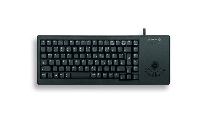 CHERRY Kompakte USB-Tastatur – Integrierter Trackball, programmierbar