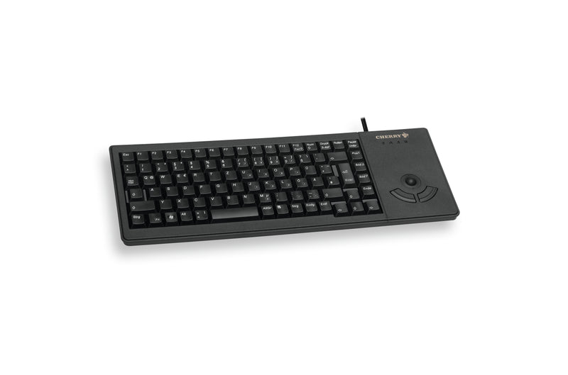 CHERRY Kompakte USB-Tastatur – Integrierter Trackball, programmierbar