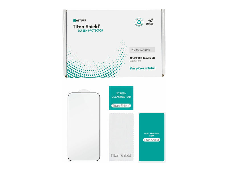 ESTUFF iPhone 16 Pro Hülle – Vollschutz, Titan-Material