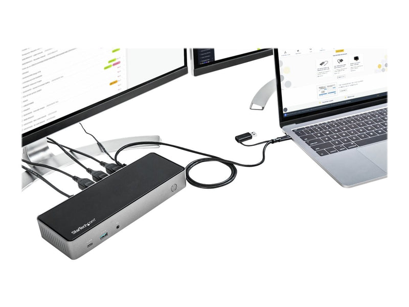 StarTech USB-C & USB-A Dock – 3 Monitore, 4K Unterstützung