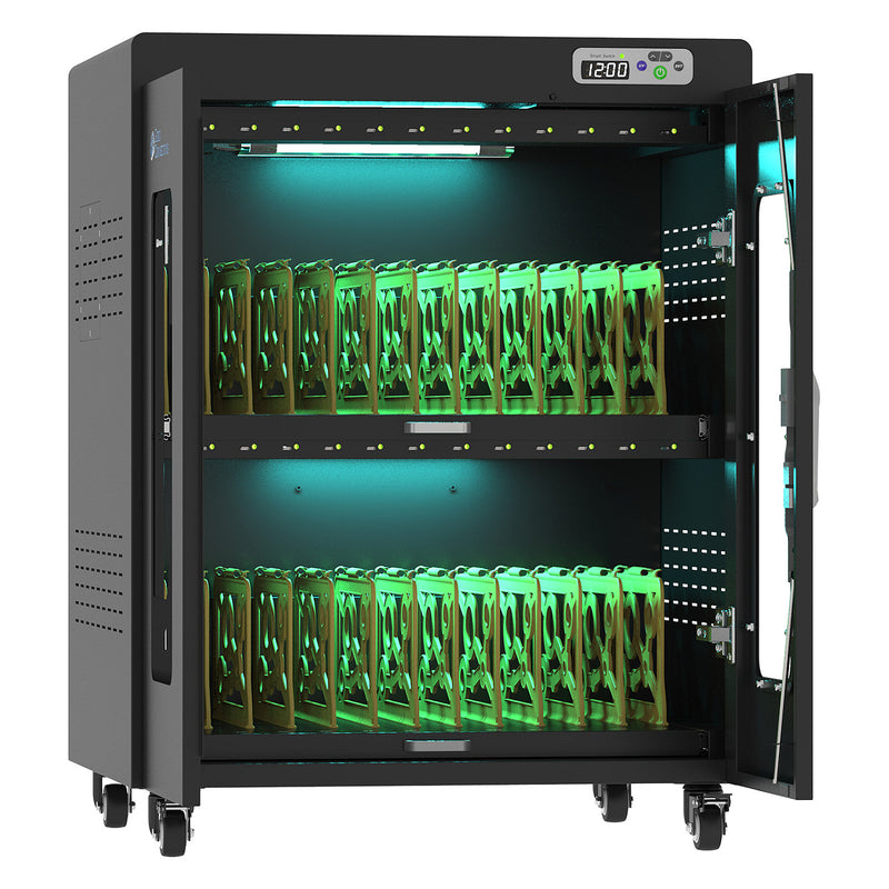 Alcasa Ladewagen – Für 24 Tablets/Notebooks, Integrierte Kühllüfter