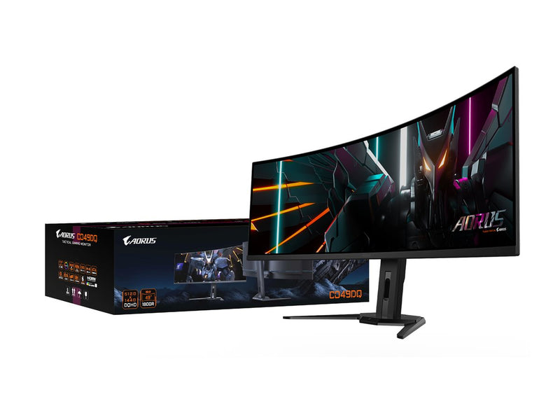 Gigabyte OLED-Monitor – 49" gebogen, Dual Quad HD