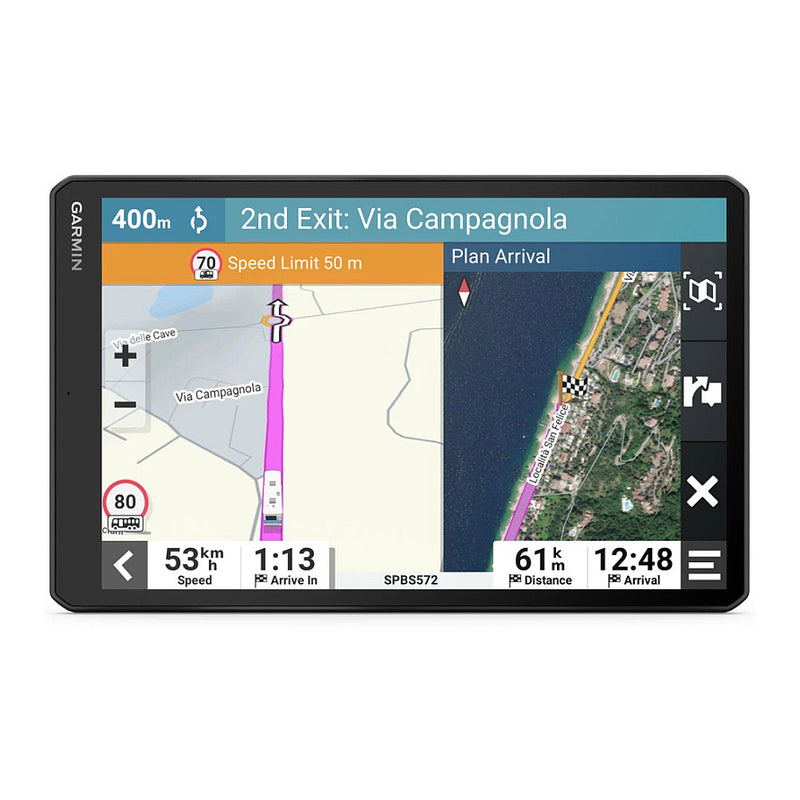 Garmin Camper-Navi 10" – Großes Display, Live-Verkehrsinfos