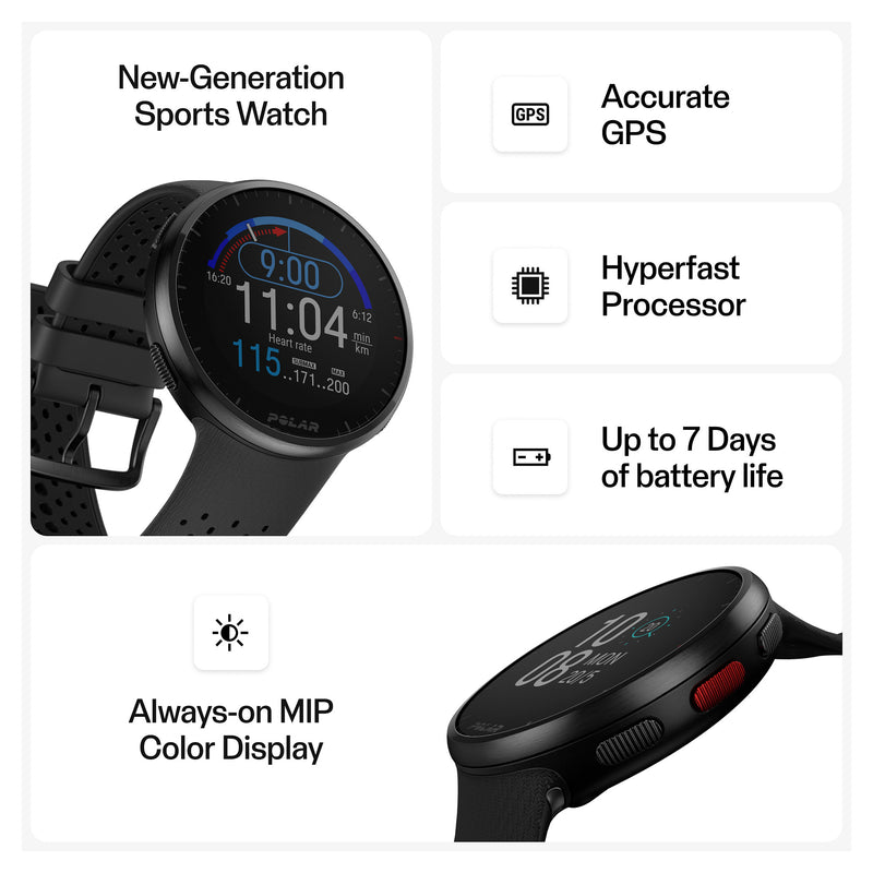 POLAR Pacer Pro Smartwatch – GPS, Herzfrequenzmessung